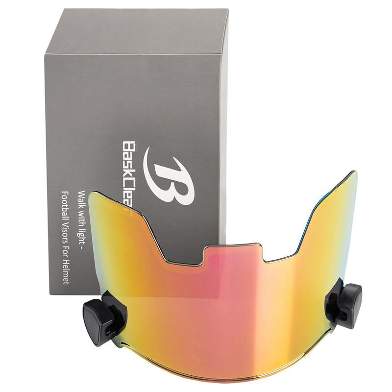 Clear Football Visor - Football Visors for Helmet - Football Helmet Visor Fits Adult & Youth Football Helmets - Anti-Fog, Scratch Resistant Clear Visor Football Face Shield