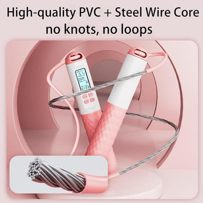 Skipping Rope with Counter 2025 New Cordless Jump Rope Smart Weighted Jump Rope Intelligent Adjustable Digital Timer Calorie Burned Counting Jumprope with LCD Display Unbreakable Handle Tiktokshop Blackfriday Home Workout Equipment