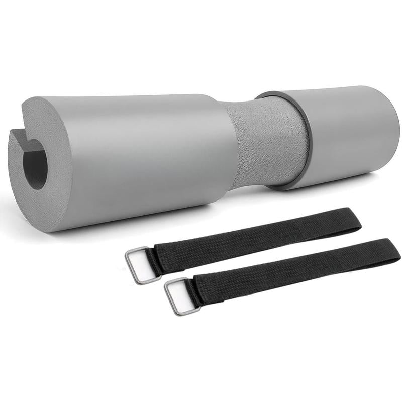 Barbell Pad for Squats & Thrusts 1.2 Extra-Thick High-Density Non-Slip & Support Cushion Fits Olympic & Standard Bars Quick On/Off Design + 2 Securing Straps