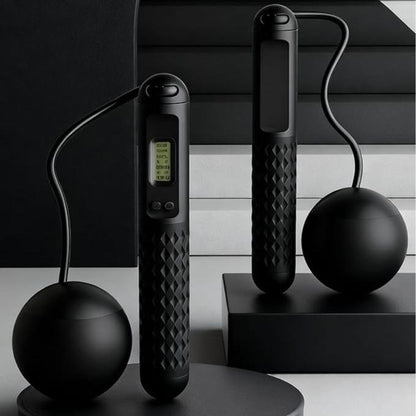 Skipping Rope with Counter 2025 New Cordless Jump Rope Smart Weighted Jump Rope Intelligent Adjustable Digital Timer Calorie Burned Counting Jumprope with LCD Display Unbreakable Handle Tiktokshop Blackfriday Home Workout Equipment