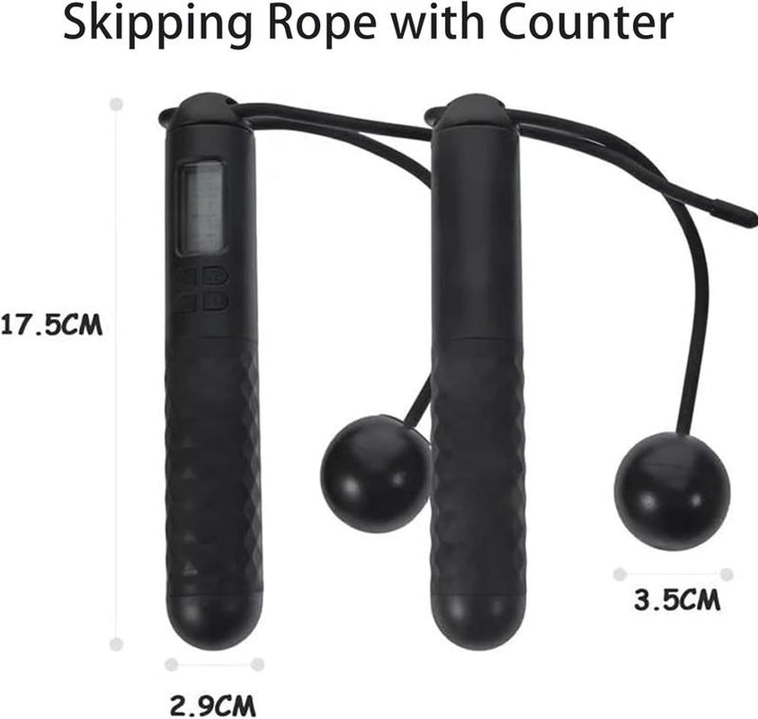 Skipping Rope with Counter 2025 New Cordless Jump Rope Smart Weighted Jump Rope Intelligent Adjustable Digital Timer Calorie Burned Counting Jumprope with LCD Display Unbreakable Handle Tiktokshop Blackfriday Home Workout Equipment