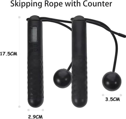 Skipping Rope with Counter 2025 New Cordless Jump Rope Smart Weighted Jump Rope Intelligent Adjustable Digital Timer Calorie Burned Counting Jumprope with LCD Display Unbreakable Handle Tiktokshop Blackfriday Home Workout Equipment