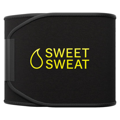 Sweet Sweat Ab Trainer - Adjustable Waist Trainer Belt for High-Intensity Workouts, Available in 5 Sizes - Black/Pink