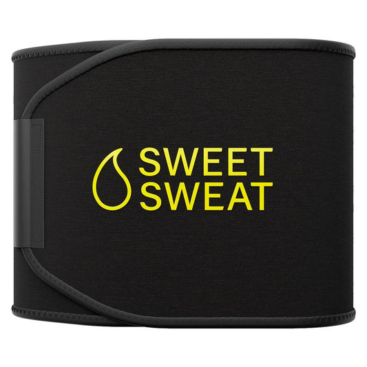 Sweet Sweat Ab Trainer - Adjustable Waist Trainer Belt for High-Intensity Workouts, Available in 5 Sizes - Black/Pink