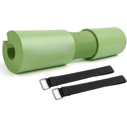 Barbell Pad for Squats & Thrusts 1.2 Extra-Thick High-Density Non-Slip & Support Cushion Fits Olympic & Standard Bars Quick On/Off Design + 2 Securing Straps