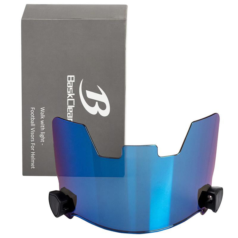 Clear Football Visor - Football Visors for Helmet - Football Helmet Visor Fits Adult & Youth Football Helmets - Anti-Fog, Scratch Resistant Clear Visor Football Face Shield