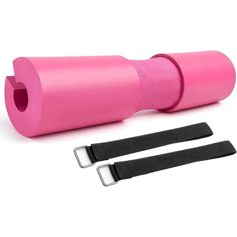 Barbell Pad for Squats & Thrusts 1.2 Extra-Thick High-Density Non-Slip & Support Cushion Fits Olympic & Standard Bars Quick On/Off Design + 2 Securing Straps