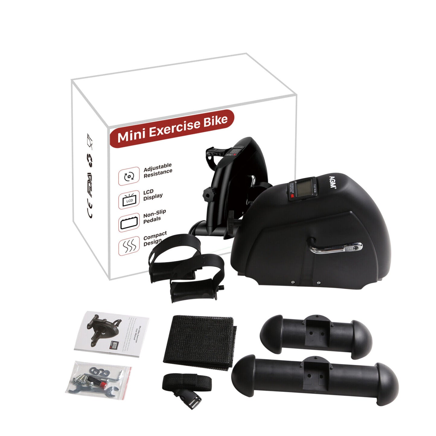 Mini Fitnessbike Pedaltrainer Heimtrainer LCD Armtrainer Und Beintrainer AGM