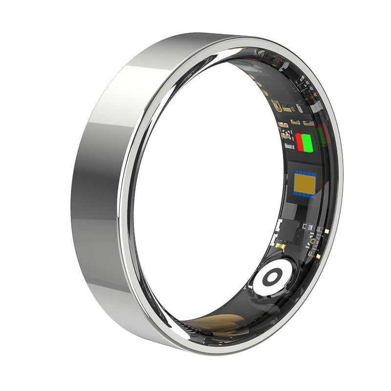 8#-Smart Ring Advanced Health Monitoring Smart Ring 24/7 Heart Rate Blood Oxygen Sleep Waterproof Durable Wearable Finger for Ios Android