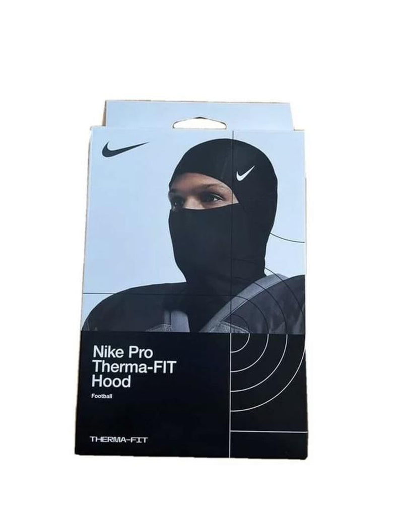 Nike Pro THERMA-FIT Hyperwarm Hood Black/White Ski Mask - Authentic Backlava Winter Gear for Enhanced Performance Dri-Fit Convertible Hood Mask