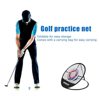 Golf Practice Net with Three-Layer Chipping Net Set, Portable Golf Target for Precision and Swing Training, Essential Golf Training Equipment, Golf Accessories