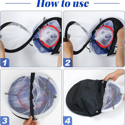 Golf Practice Net with Three-Layer Chipping Net Set, Portable Golf Target for Precision and Swing Training, Essential Golf Training Equipment, Golf Accessories