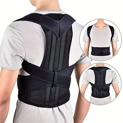 2024 New Style Back Support Belt, Back Brace for Men & Women, Adjustable Back Straightener, Adjustable Posture, Back Support Belt for Home Gym Workout