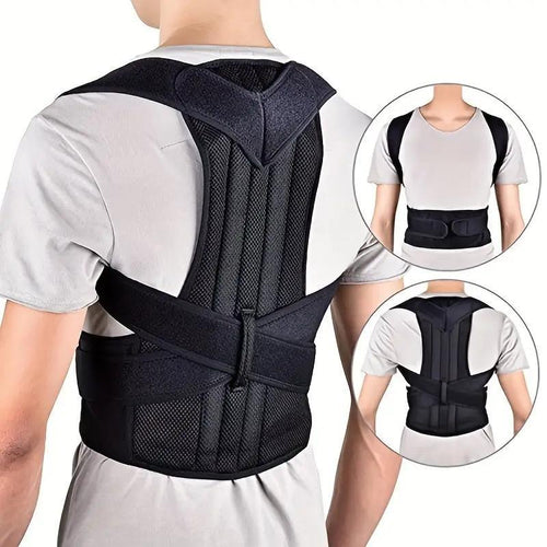 2024 New Style Back Support Belt, Back Brace for Men & Women, Adjustable Back Straightener, Adjustable Posture, Back Support Belt for Home Gym Workout