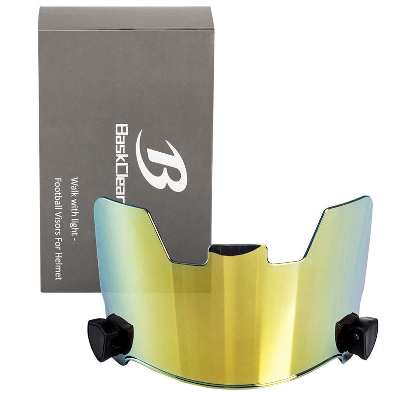 Clear Football Visor - Football Visors for Helmet - Football Helmet Visor Fits Adult & Youth Football Helmets - Anti-Fog, Scratch Resistant Clear Visor Football Face Shield